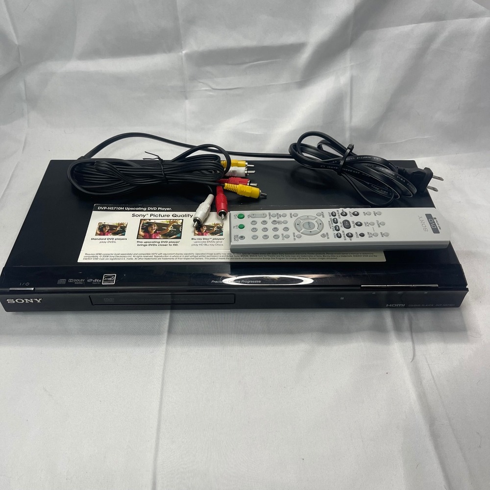 Sony DVP-NS710H Upscaling DVD Player HDMI 1080p Black with Remote TESTED
